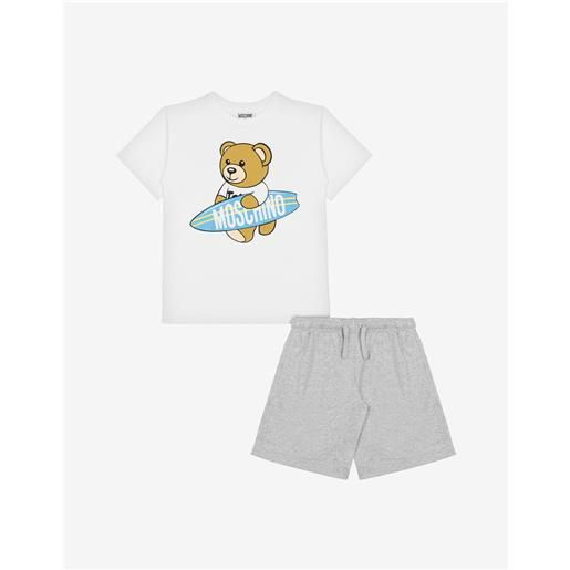 Moschino completo t-shirt e short surfer teddy bear