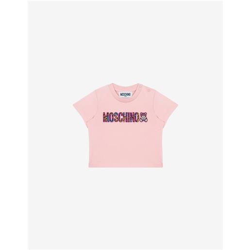 Moschino t-shirt in jersey animalier logo