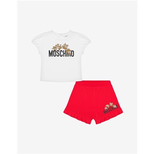 Moschino completo t-shirt e short teddy logo