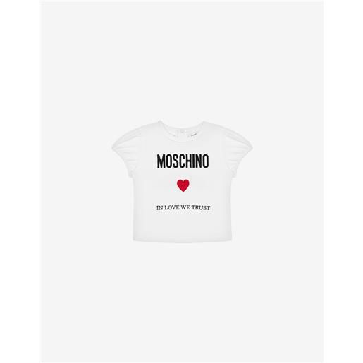 Moschino t-shirt in jersey in love we trust