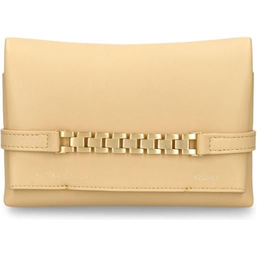 VICTORIA BECKHAM pochette mini chain in pelle / tracolla