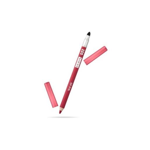 Pupa matita labbra true lips (032 strawberry red) matita contorno labbra dal colore intenso e ultra pigmentato - disponibile in 17 varianti da abbinare a ogni rossetto Pupa