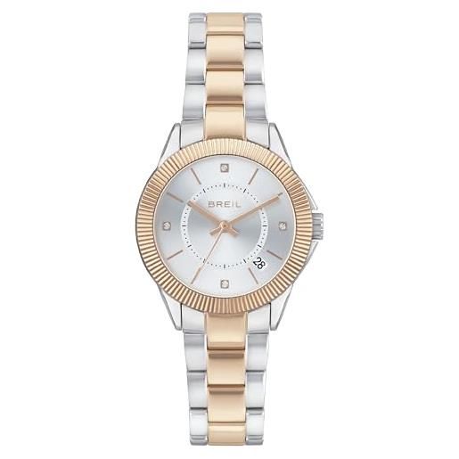 Breil orologio collezione shimmery movimento solo tempo - 3h quarzo e chiusura déployante con pulsanti per donna