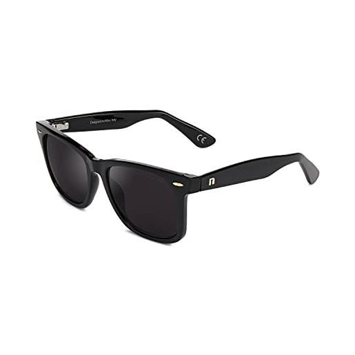 CLANDESTINE model matte black - occhiali da sole polarizzati uomo & donna