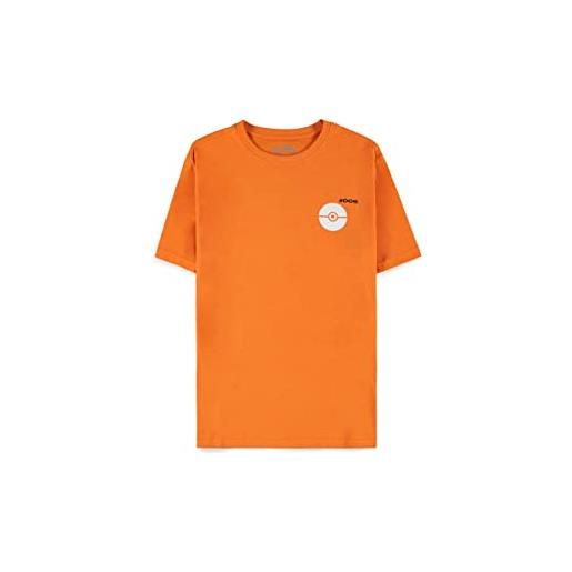 Difuzed pokemon uomo-ts454175pok-charizard orange l t-shirt, nero, l maschio