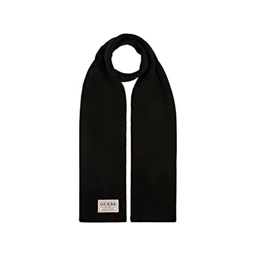 Guess uomo accessori sciarpa scarf 30x180 am9042wol03 taglia unica nero black bla