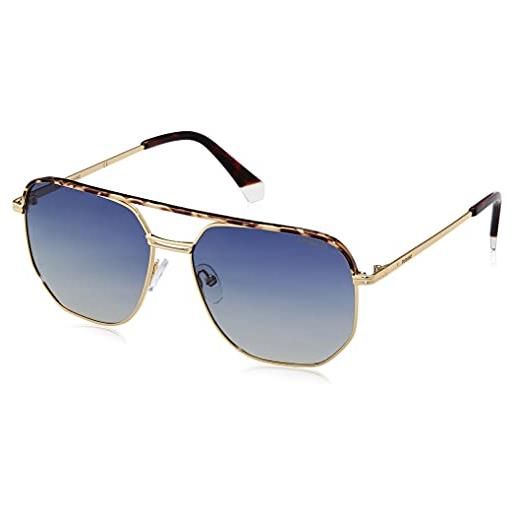Carrera polaroid pld 2090/s/x occhiali da sole, blue havana gold, 58 uomo