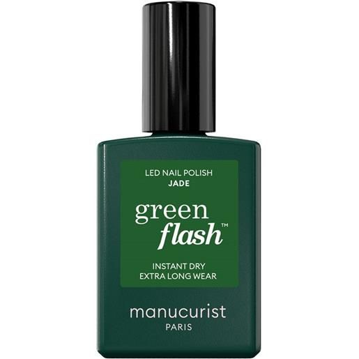 Manucurist green flash - smalto semipermanente 15ml smalto effetto gel jade