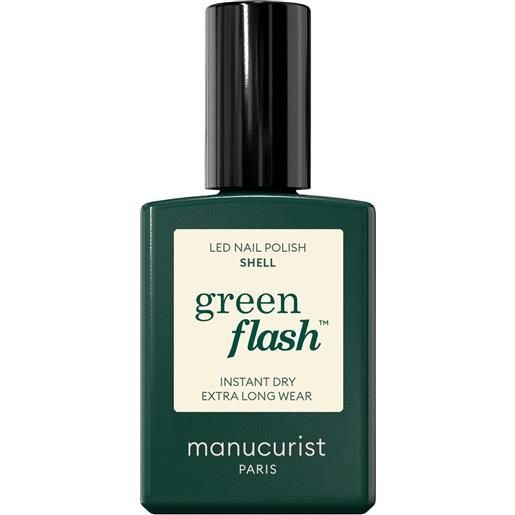 Manucurist green flash - smalto semipermanente 15ml smalto effetto gel shell