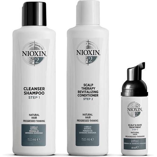 NIOXIN sistema 2 kit trifasico cofanetti per capelli