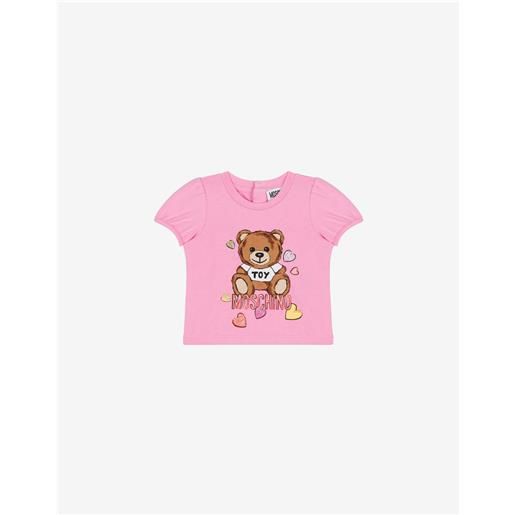 Moschino t-shirt in jersey teddy & hearts