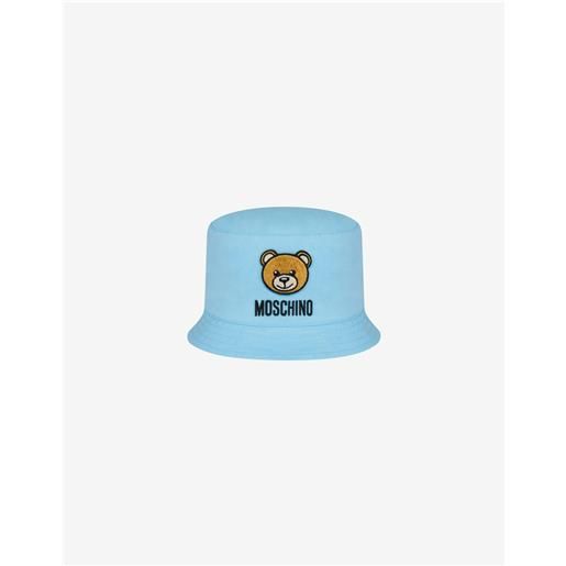 Moschino cappello in popeline teddy patch