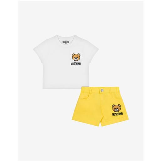 Moschino completo t-shirt e short teddy patch