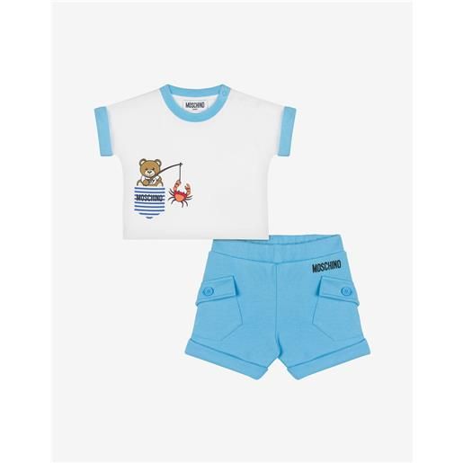Moschino completo t-shirt e short fisherman teddy bear