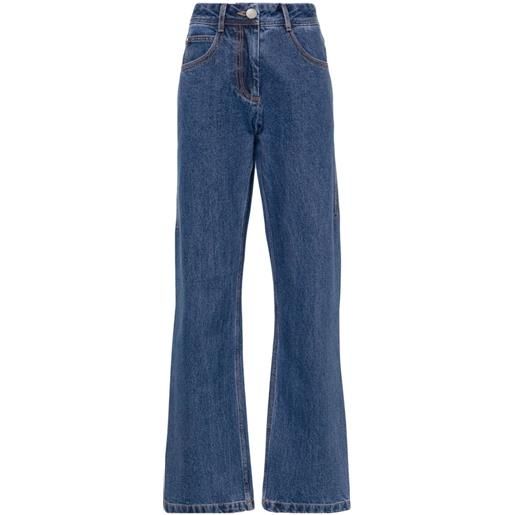 Low Classic jeans dritti a vita media - blu