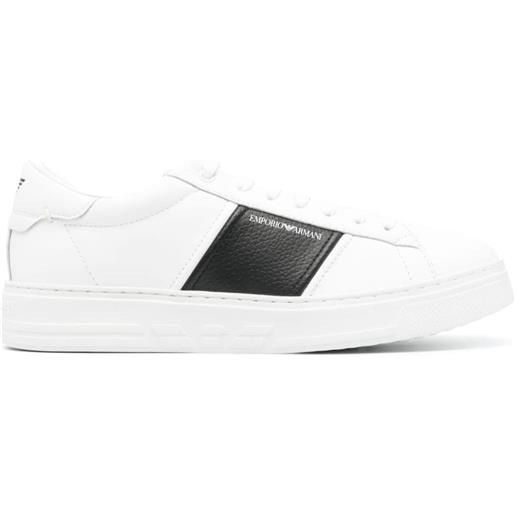 Emporio Armani sneakers con stampa - bianco