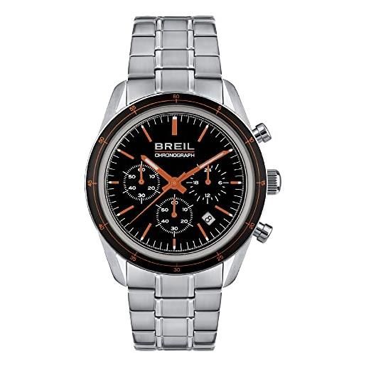 Breil, cronografo maschile collezione release, orologio da uomo con design sportivo ed elegante, con movimento tmi vd53 e resistente all'acqua fino a 10 atm