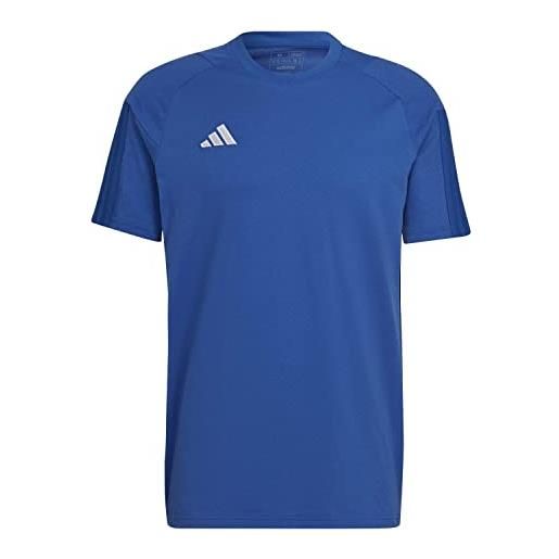 adidas uomo t-shirt (short sleeve) tiro23 c co tee, team royal blue/white, hu1321, m