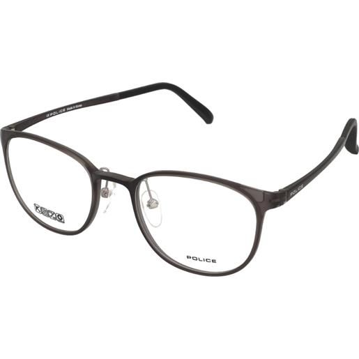 Police sharp look 4 vpl249 840m | occhiali da vista graduati | unisex | plastica | tondi | grigio | adrialenti