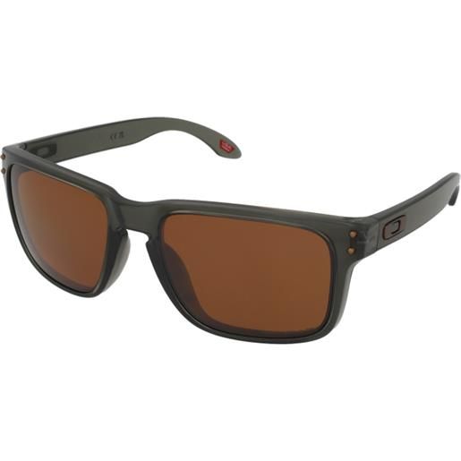 Oakley holbrook oo9102 9102w8 | occhiali da sole sportivi | prova online | plastica | quadrati | verde, trasparente | adrialenti