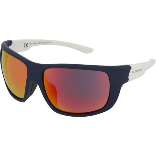 Blizzard pcs708 130 | occhiali da sole sportivi | unisex | plastica | quadrati | blu | adrialenti