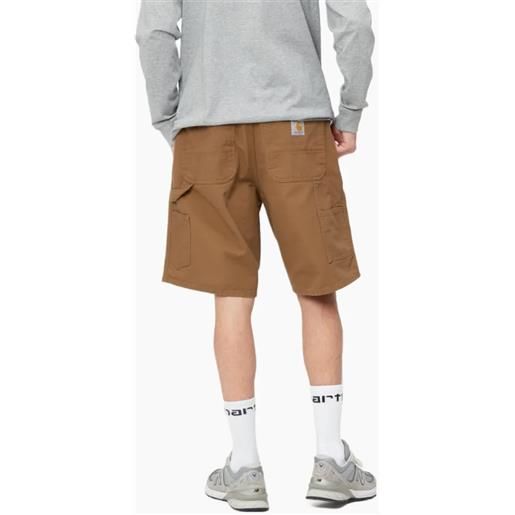 Carhartt wip single knee short hamilton brown