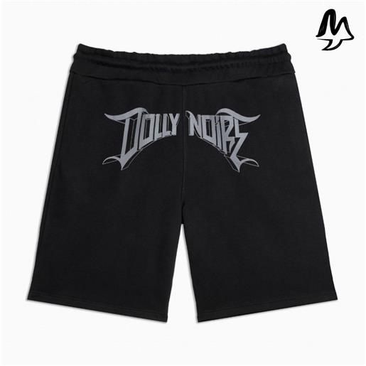 Pantalone dolly noire lettering shorts