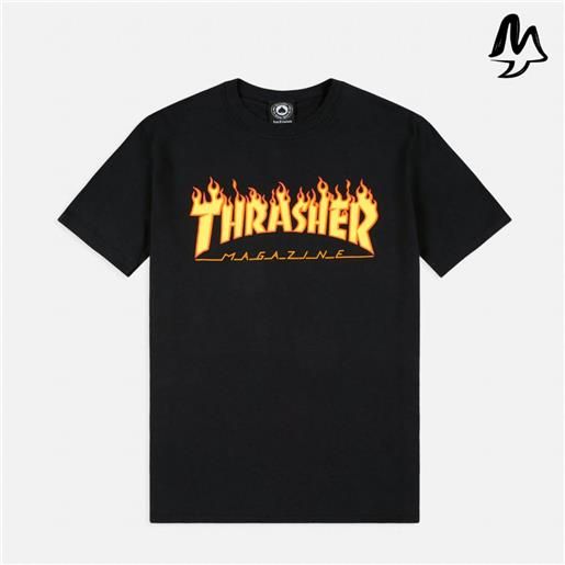 T-shirt thrasher flame logo