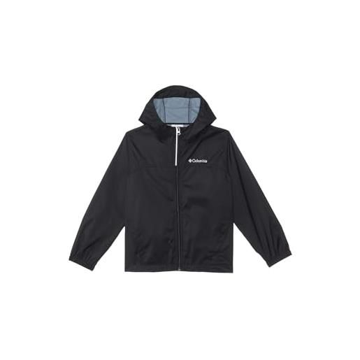Columbia glennaker 2 rain jacket - giacca antipioggia impermeabile ragazzi, nero, 1574731