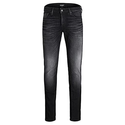 JACK & JONES jeans glenn scambiato sul davanti, vestibilità slim (31w / 32l, nero)