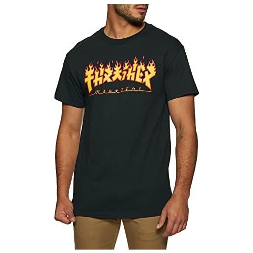 Thrasher - t-shirt thrasher godzilla flame black - xl