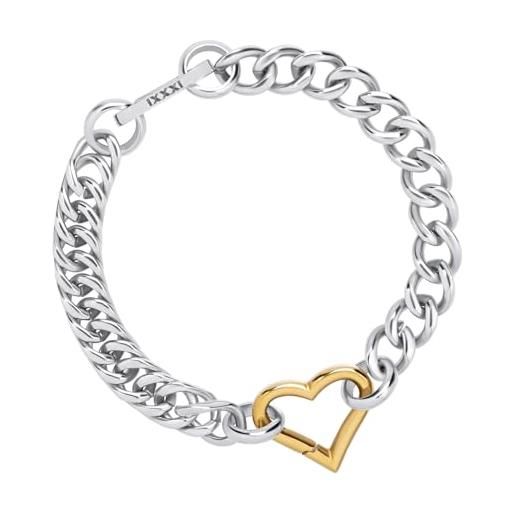 iXXXi connect bracciale composito bobbie argento | 19cm, 19cm, acciaio inossidabile, nessuna pietra preziosa