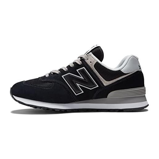 New Balance nb 574, sneakers uomo, nero black evb, 37.5 eu