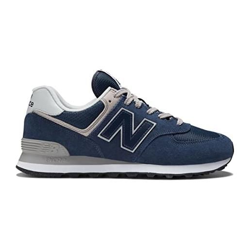 New Balance nb 574, sneakers uomo, nero black evb, 37.5 eu