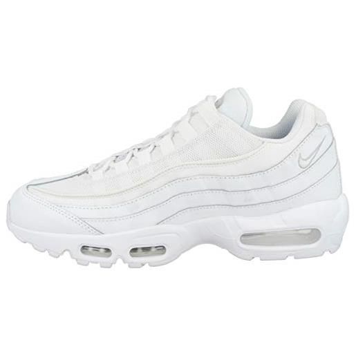 Nike air max 95 essential, scarpe da corsa uomo, bianco (white white grey fog), 40 eu