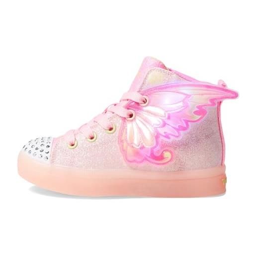 Skechers twi-lites 2.0 twinkle wishes, scarpe sportive bambine e ragazze, lt pink synthetic multi trim, 35 eu