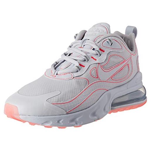 Nike air max 270 react sp, scarpe da ginnastica uomo, bianco (white/white-flash crimson), 37.5 eu