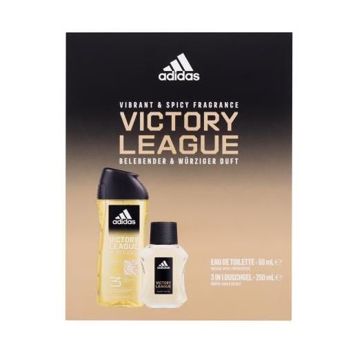 Adidas uefa champions league victory edition cofanetti eau de toilette 50 ml + doccia gel 250 ml per uomo