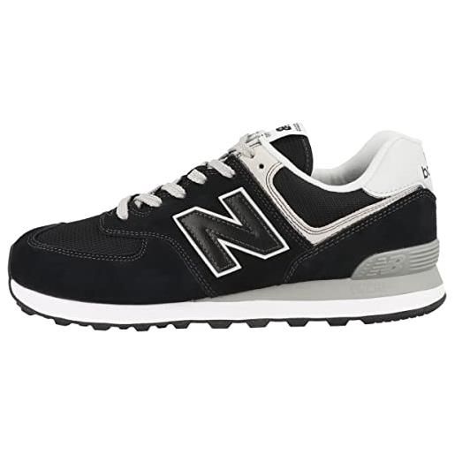 New Balance nb 574, sneakers uomo, nero black evb, 37.5 eu