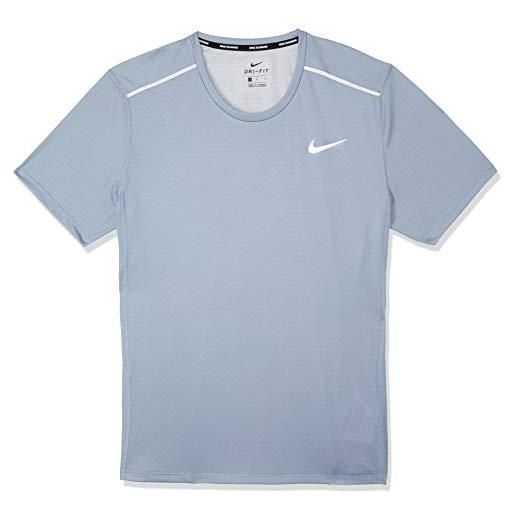 Nike miler, t-shirt uomo, ashen slate/heather/reflective silver, xxl