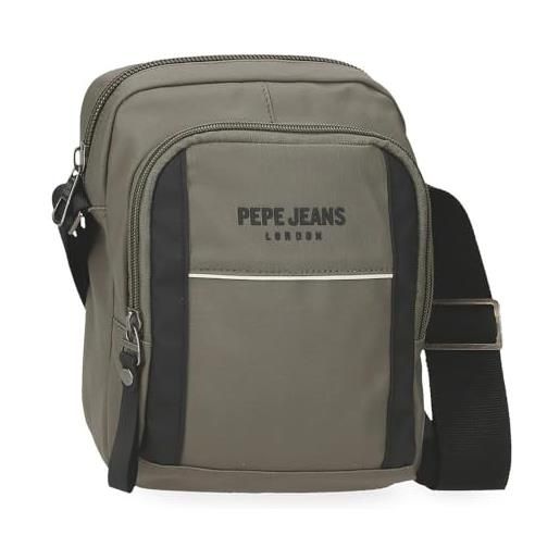 Pepe Jeans dortmund borsa a tracolla media verde 17 x 22 x 7,5 cm poliestere by joumma bags by joumma bags, verde, tracolla media
