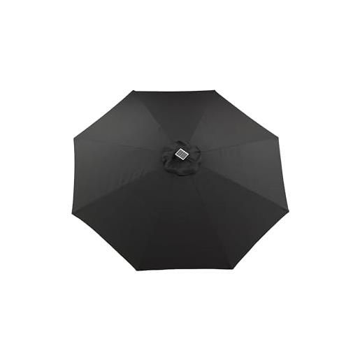 Venture Home sabal - ombrello con led nero, 270 cm, nero, grande