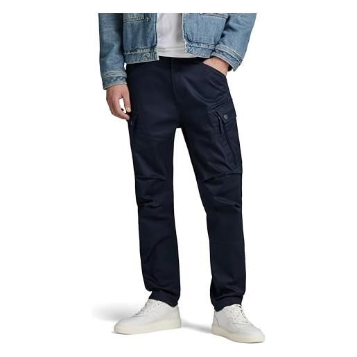 G-STAR RAW zip cargo regular affusolata pantaloni, blu (mazarine blue d24720-c072-4213), 36w x 32l uomo
