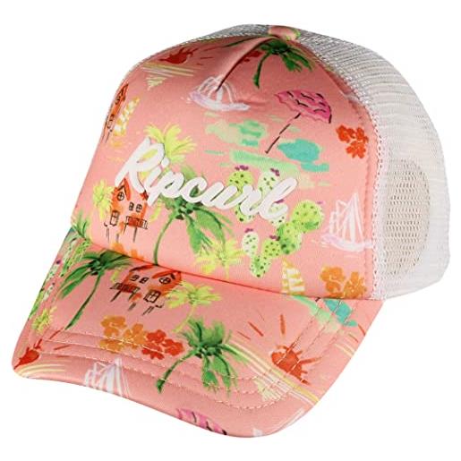 Rip curl big girls vacation club - cappello da camionista, colore: corallo, corallo shell, taglia unica