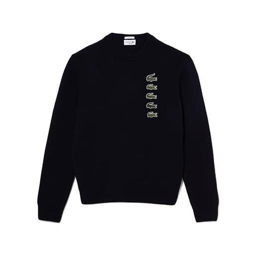 Lacoste-men s sweater-ah1779-00, blu navy, xxl