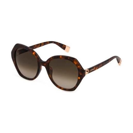 Furla sfu533 sunglasses, nero lucido (brown tortoise), 54 unisex-adulto