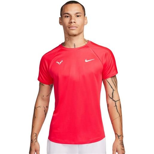 Nike t-shirt da uomo Nike rafa challenger dri-fit tennis top - siren red/white