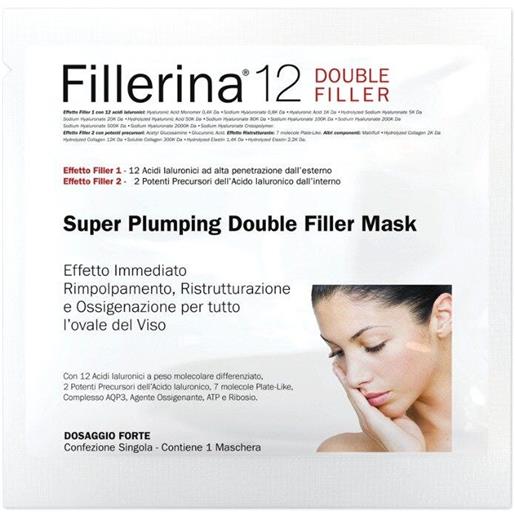 Fillerina 12 super plumping double filler maschera monouso dosaggio forte Fillerina