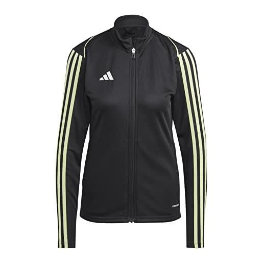 adidas donna tracksuit jacket tiro23l tr jktw, black/pulse lime, in8170, s