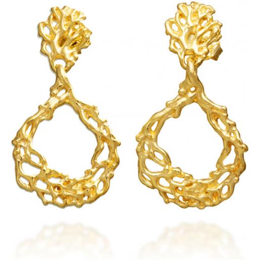 Giovanni Raspini orecchini coral pendenti oro